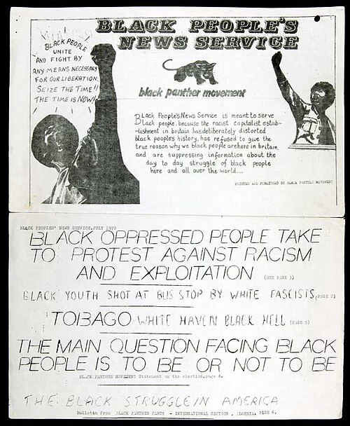 Black Panther newspaper from July 1970