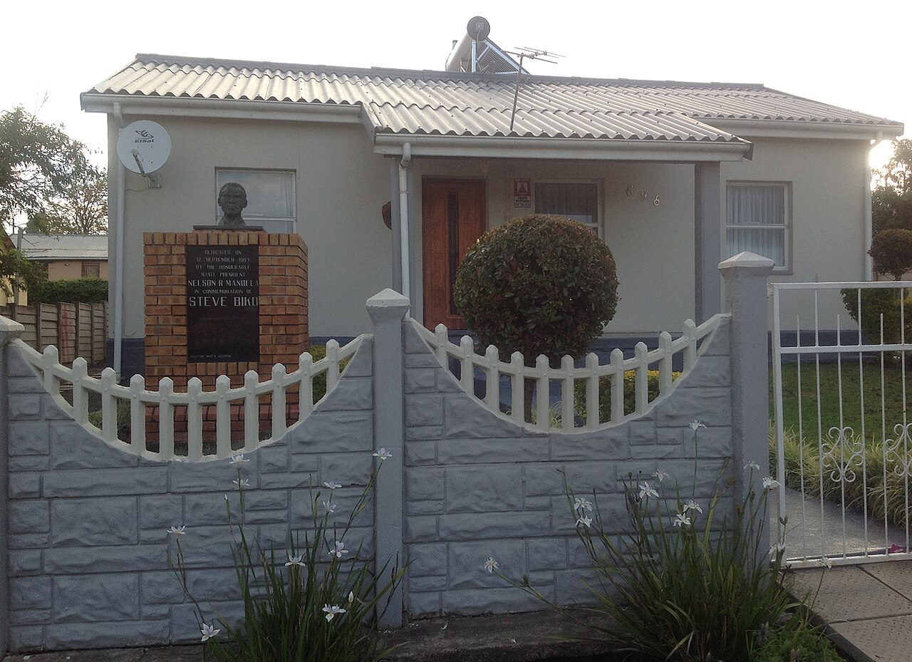 La casa de Steve Biko en el township de Ginsberg, donde fue confinado por su orden de proscripción desde 1973 hasta su último arresto en 1977.