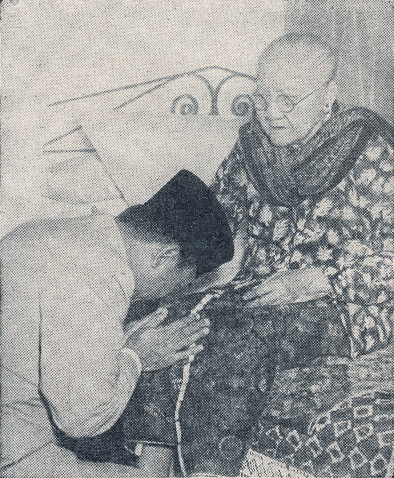 Soekarno bersama sang ibu, Ida Ayu Nyoman Rai