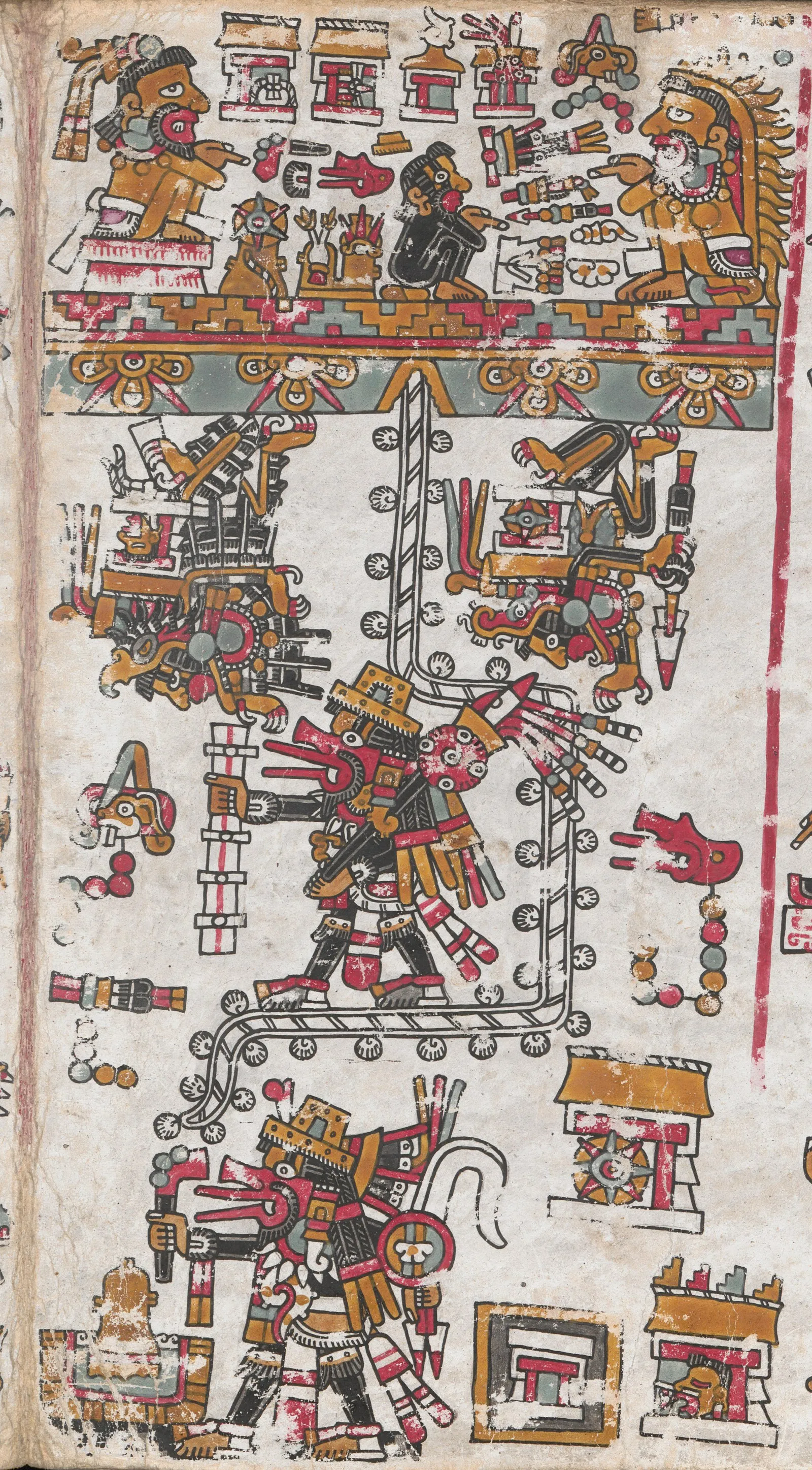 Aztec codex page Aztec codex page