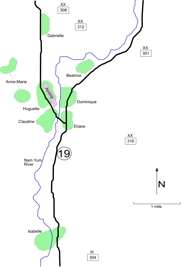 Battle of Dien Bien Phu map